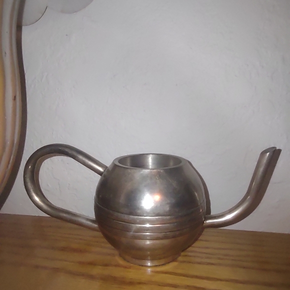 Silver or silver plated pot candle holder